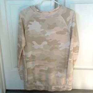 STELLA & DOT Camo Side Zip Pullover Sweater